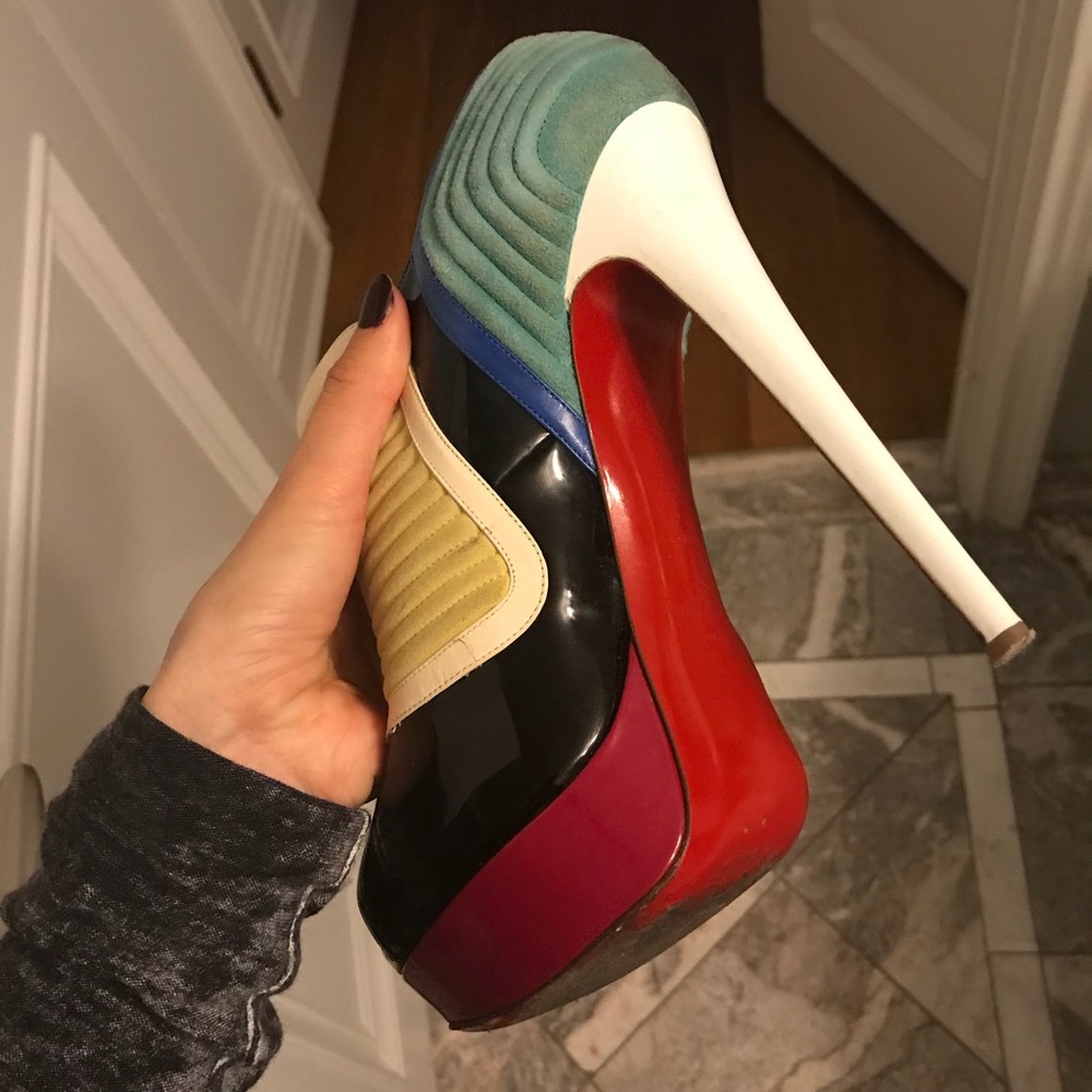 Multi- Colored Christian Louboutin Pumps - Picture 5 of 5